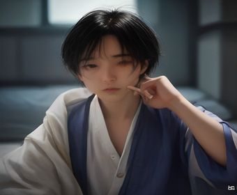 书桌上摆放的笔记本电脑与绿植，屏幕显示浏览器地址栏，整体环境清新自然